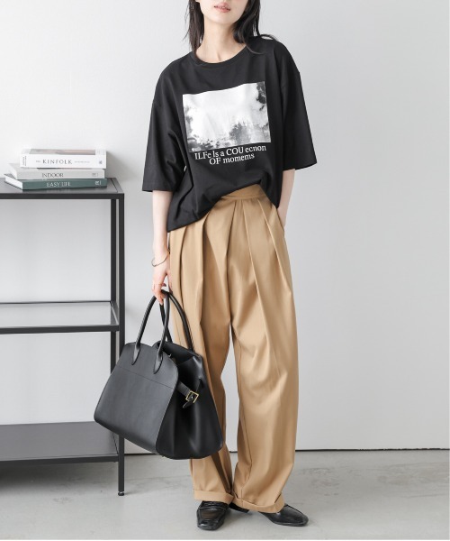La-gemme(ラジェム)の「フォトプリント ロゴTシャツ(Tシャツ/カットソー・レディース・グレー/ホワイト/ブラック・フリー)」の11枚目の写真
