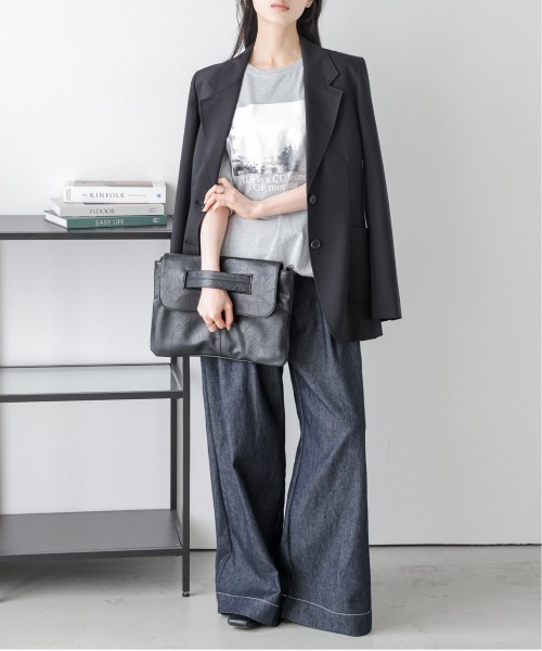 La-gemme(ラジェム)の「フォトプリント ロゴTシャツ(Tシャツ/カットソー・レディース・グレー/ホワイト/ブラック・フリー)」の16枚目の写真