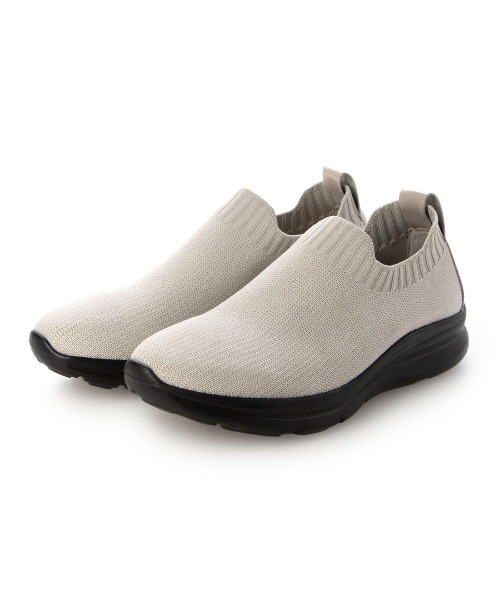 Atelier(アトリエ)の「【レイン対応】ニットスリッポンスニーカー(スリッポン・レディース・グレー系その他4/ブラック系その他・23.5cm/24cm/24.5cm/23cm/22.5cm)」の2枚目の写真