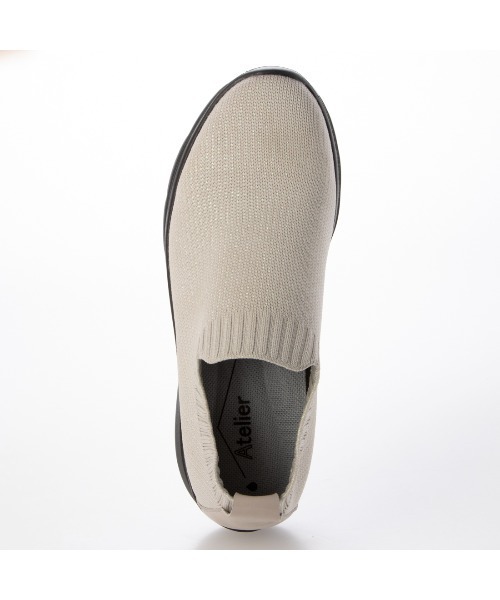 Atelier(アトリエ)の「【レイン対応】ニットスリッポンスニーカー(スリッポン・レディース・グレー系その他4/ブラック系その他・23.5cm/24cm/24.5cm/23cm/22.5cm)」の5枚目の写真