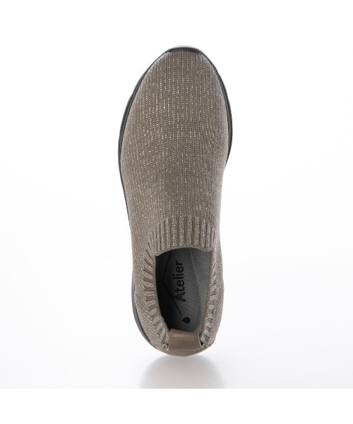 Atelier(アトリエ)の「【レイン対応】ニットスリッポンスニーカー(スリッポン・レディース・グレー系その他4/ブラック系その他・23.5cm/24cm/24.5cm/23cm/22.5cm)」の15枚目の写真