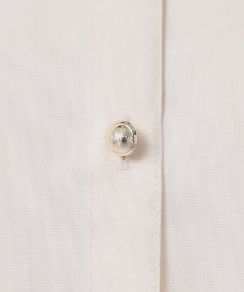 ITS'DEMO（イッツデモ）の「【清涼感／手洗い可】麻調前開きブラウス（シャツ/ブラウス・レディース・ベビーピンク/ブルーグリーン/アイボリー/ネイビー・00）」の11枚目の写真