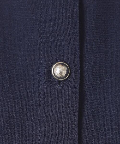 ITS'DEMO（イッツデモ）の「【清涼感／手洗い可】麻調前開きブラウス（シャツ/ブラウス・レディース・ベビーピンク/ブルーグリーン/アイボリー/ネイビー・00）」の15枚目の写真