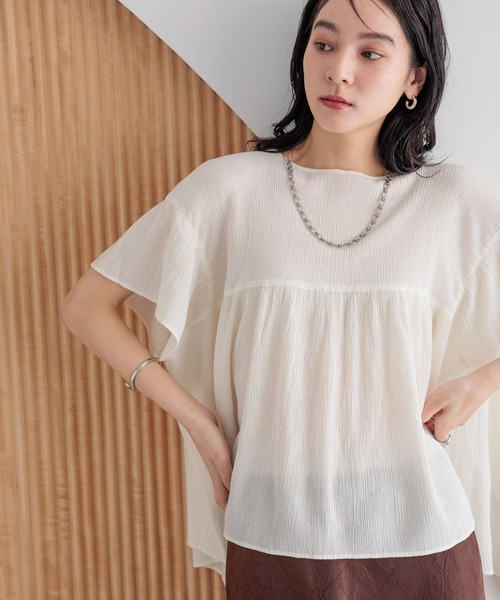 LOWRYS FARM(ローリーズファーム)の「ヨウリュウチュニックSS 495288(シャツ/ブラウス・レディース・グリーン系その他/アイボリー/ブラック・FREE)」の9枚目の写真