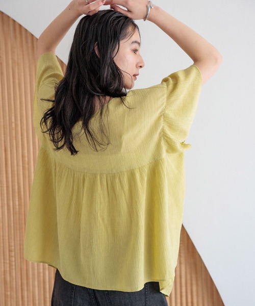 LOWRYS FARM(ローリーズファーム)の「ヨウリュウチュニックSS 495288(シャツ/ブラウス・レディース・グリーン系その他/アイボリー/ブラック・FREE)」の16枚目の写真