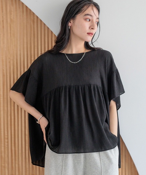 LOWRYS FARM(ローリーズファーム)の「ヨウリュウチュニックSS 495288(シャツ/ブラウス・レディース・グリーン系その他/アイボリー/ブラック・FREE)」の19枚目の写真