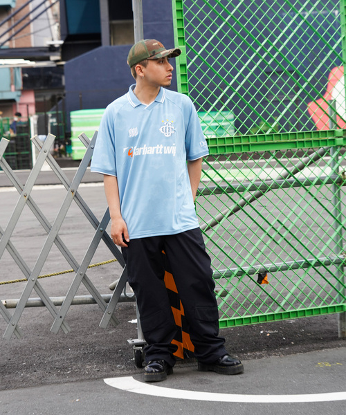 JOINT WORKS(ジョイントワークス)の「Carhartt/カーハートS/S HARTTS FOOTBALL T-SHIRT(Tシャツ/カットソー・メンズ・ブルー/ブラック・MEDIUM/LARGE)」の6枚目の写真