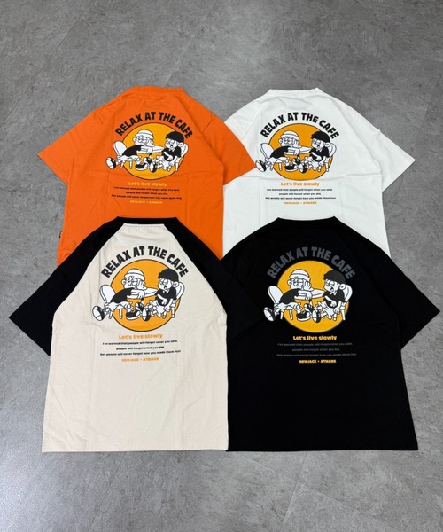 ATMARK(アットマーク)の「《2サイズ展開 / UNISEX 》NEWJACK×ATMARK コラボレーションTee(Tシャツ/カットソー・メンズ・ホワイト×ブラック/ホワイト/ブラック/オレンジ・MEDIUM/LARGE)」の5枚目の写真
