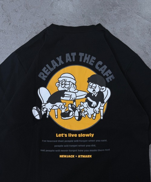 ATMARK(アットマーク)の「《2サイズ展開 / UNISEX 》NEWJACK×ATMARK コラボレーションTee(Tシャツ/カットソー・メンズ・ホワイト×ブラック/ホワイト/ブラック/オレンジ・MEDIUM/LARGE)」の16枚目の写真