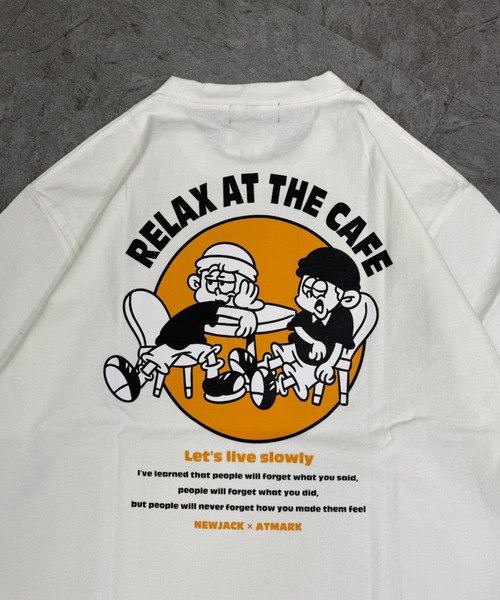 ATMARK(アットマーク)の「《2サイズ展開 / UNISEX 》NEWJACK×ATMARK コラボレーションTee(Tシャツ/カットソー・メンズ・ホワイト×ブラック/ホワイト/ブラック/オレンジ・MEDIUM/LARGE)」の17枚目の写真