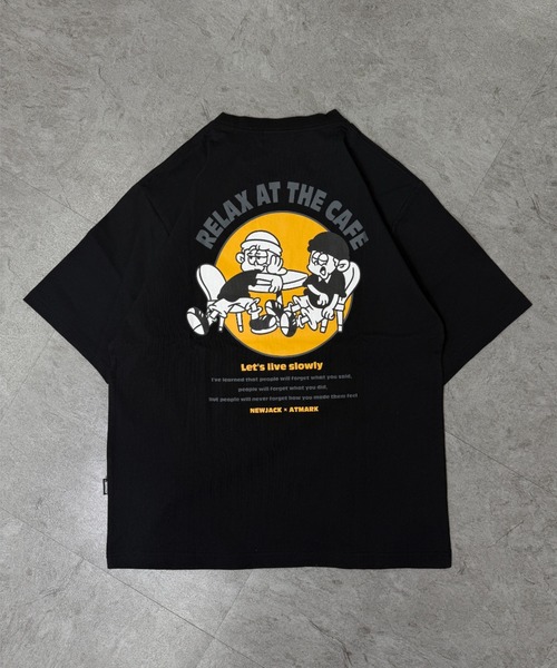 ATMARK(アットマーク)の「《2サイズ展開 / UNISEX 》NEWJACK×ATMARK コラボレーションTee(Tシャツ/カットソー・メンズ・ホワイト×ブラック/ホワイト/ブラック/オレンジ・MEDIUM/LARGE)」の7枚目の写真