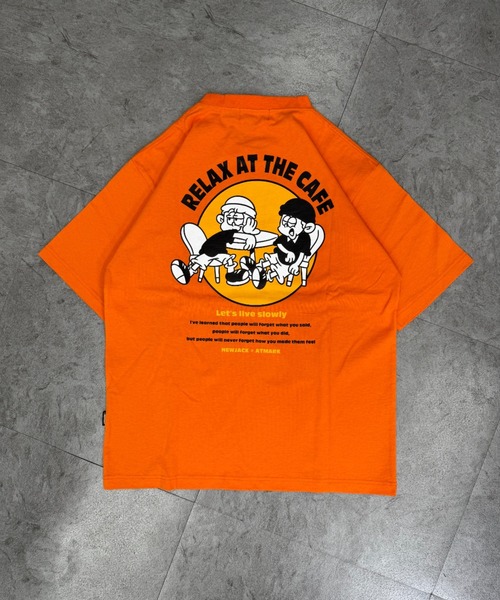 ATMARK(アットマーク)の「《2サイズ展開 / UNISEX 》NEWJACK×ATMARK コラボレーションTee(Tシャツ/カットソー・メンズ・ホワイト×ブラック/ホワイト/ブラック/オレンジ・MEDIUM/LARGE)」の9枚目の写真