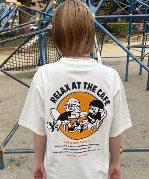 ATMARK(アットマーク)の「《2サイズ展開 / UNISEX 》NEWJACK×ATMARK コラボレーションTee(Tシャツ/カットソー・メンズ・ホワイト×ブラック/ホワイト/ブラック/オレンジ・MEDIUM/LARGE)」の22枚目の写真