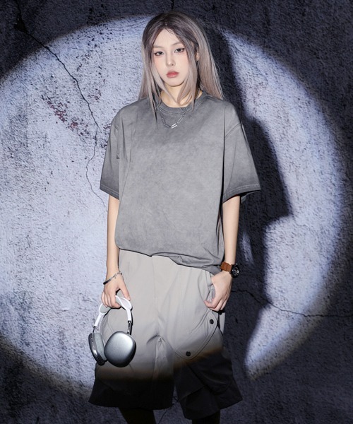 EFFECTION（エフェクション）の「EFFECTION // gradation wash crew neck T-shirt〈グラデーションウォッシュ加工 クルーネック Tシャツ〉（Tシャツ/カットソー・メンズ・ブルー系その他/ブラック系その他/ブラウン系その他・MEDIUM/LARGE/X-LARGE）」の16枚目の写真
