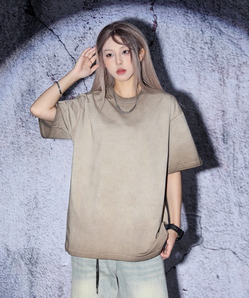 EFFECTION（エフェクション）の「EFFECTION // gradation wash crew neck T-shirt〈グラデーションウォッシュ加工 クルーネック Tシャツ〉（Tシャツ/カットソー・メンズ・ブルー系その他/ブラック系その他/ブラウン系その他・MEDIUM/LARGE/X-LARGE）」の18枚目の写真