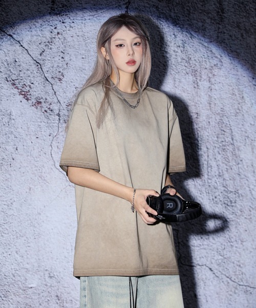 EFFECTION（エフェクション）の「EFFECTION // gradation wash crew neck T-shirt〈グラデーションウォッシュ加工 クルーネック Tシャツ〉（Tシャツ/カットソー・メンズ・ブルー系その他/ブラック系その他/ブラウン系その他・MEDIUM/LARGE/X-LARGE）」の19枚目の写真