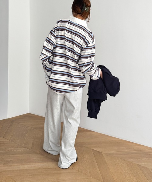 CANAL JEAN（キャナルジーン）の「El mar　ライトオンススウェットパンツ（スウェットパンツ・レディース・ブラック/グレー・ONE SIZE）」の7枚目の写真