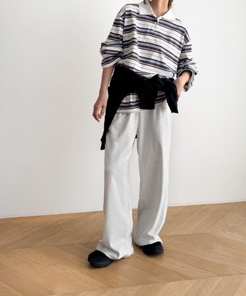 CANAL JEAN（キャナルジーン）の「El mar　ライトオンススウェットパンツ（スウェットパンツ・レディース・ブラック/グレー・ONE SIZE）」の8枚目の写真
