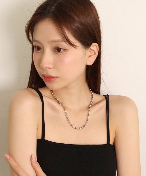 CEMONEMO（セモネモ）の「ボールチェーン ハート マンテル ネックレス（ネックレス・レディース・シルバー/ゴールド・FREE）」の11枚目の写真