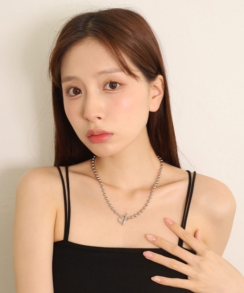 CEMONEMO（セモネモ）の「ボールチェーン ハート マンテル ネックレス（ネックレス・レディース・シルバー/ゴールド・FREE）」の13枚目の写真