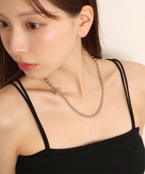 CEMONEMO（セモネモ）の「ボールチェーン ハート マンテル ネックレス（ネックレス・レディース・シルバー/ゴールド・FREE）」の14枚目の写真