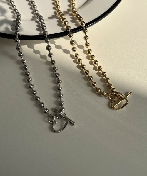 CEMONEMO（セモネモ）の「ボールチェーン ハート マンテル ネックレス（ネックレス・レディース・シルバー/ゴールド・FREE）」の18枚目の写真