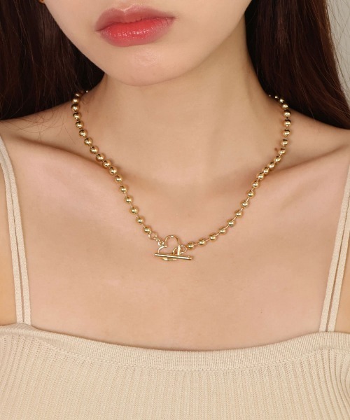 CEMONEMO（セモネモ）の「ボールチェーン ハート マンテル ネックレス（ネックレス・レディース・シルバー/ゴールド・FREE）」の19枚目の写真