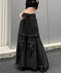（最終値下げ）REFLEM【レフレム】2WAYセパレートデニムスカート REFLEM デニムスカート 「REFLEM/レフレム」セパレートデニム