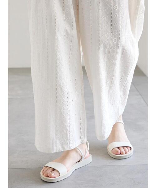 Samansa Mos2 blue（サマンサモスモスブルー）の「【Made in India】シフリーパンツ（その他パンツ・レディース・ブラック/オフホワイト/サックスブルー・F）」の6枚目の写真