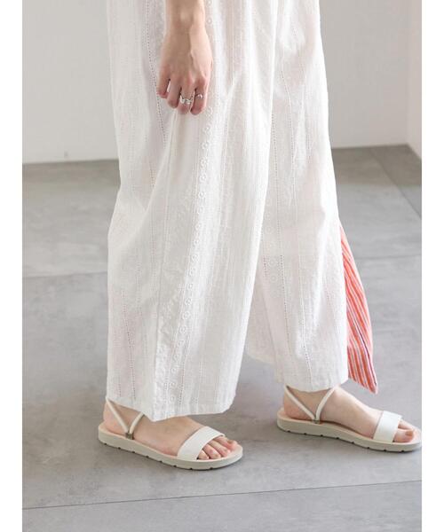 Samansa Mos2 blue（サマンサモスモスブルー）の「【Made in India】シフリーパンツ（その他パンツ・レディース・ブラック/オフホワイト/サックスブルー・F）」の9枚目の写真