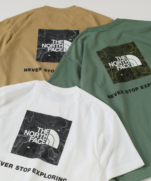 THE NORTH FACE（ザノースフェイス）の「THE NORTH FACE / ショート スリーブ バック スクエア ロゴ T（Tシャツ/カットソー・メンズ・カーキ/ホワイト/ベージュ・MEDIUM/LARGE/X-LARGE）」の8枚目の写真