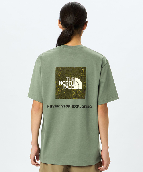THE NORTH FACE（ザノースフェイス）の「THE NORTH FACE / ショート スリーブ バック スクエア ロゴ T（Tシャツ/カットソー・メンズ・カーキ/ホワイト/ベージュ・MEDIUM/LARGE/X-LARGE）」の5枚目の写真