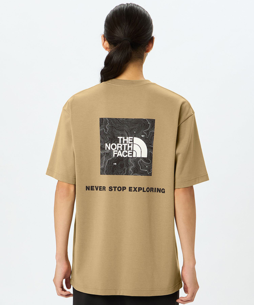 THE NORTH FACE（ザノースフェイス）の「THE NORTH FACE / ショート スリーブ バック スクエア ロゴ T（Tシャツ/カットソー・メンズ・カーキ/ホワイト/ベージュ・MEDIUM/LARGE/X-LARGE）」の7枚目の写真
