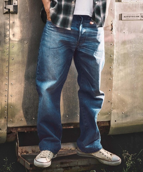 WONDER WALL MOTEL(ワンダーウォールモーテル)の「mp13762- DENIM 5POCKET PANTS デニムパンツ(デニムパンツ・メンズ・インディゴブルー/ライトインディゴブルー・S/M/L/XL)」の2枚目の写真