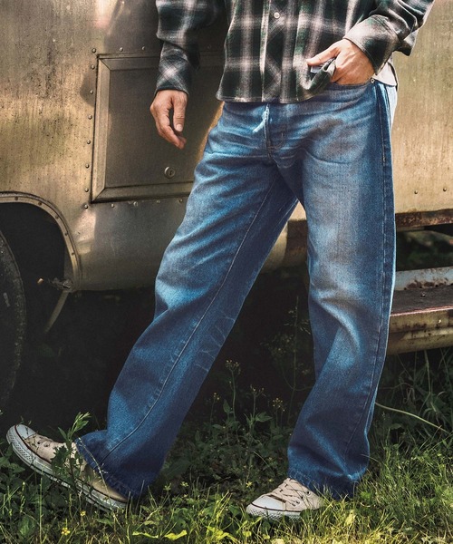 WONDER WALL MOTEL(ワンダーウォールモーテル)の「mp13762- DENIM 5POCKET PANTS デニムパンツ(デニムパンツ・メンズ・インディゴブルー/ライトインディゴブルー・S/M/L/XL)」の18枚目の写真