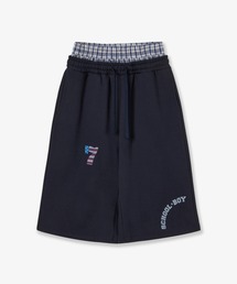 aeae(G[C[G[C[)TRUNK LAYERED SWEATSHORTS(XEFbgpc)
