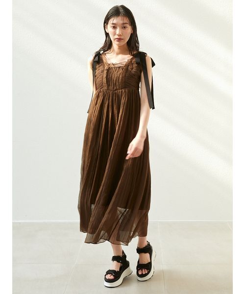 シアーシフォンワッシャーワンピース（ワンピース）｜SNIDEL