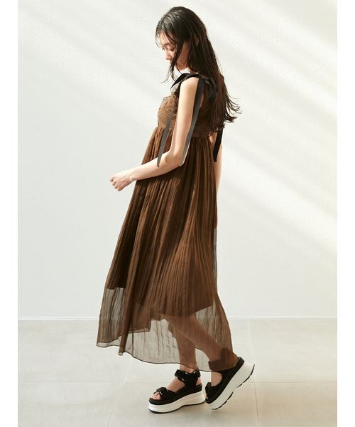 シアーシフォンワッシャーワンピース（ワンピース）｜SNIDEL