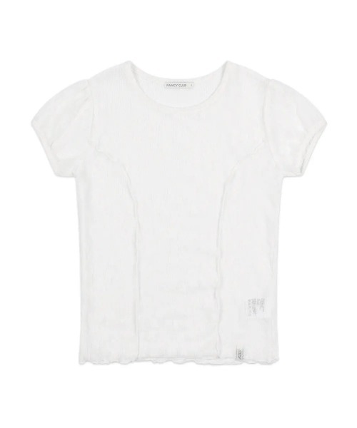 ■FANCY CLUB■ WAVE PUFF LACE TEE (2色) FANCY CLUB】Wave Puff Lace Tee | OUR BRAND,FANCY CLUB