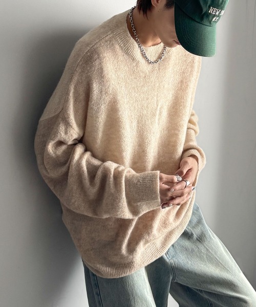 専用【ユリウスセブン】メッシュニット 長袖 透かし編み 綿100 日本製 個性的 moment+ カーディガン 「累計販売枚数1万枚突破！」ゆるメッシュ透かし