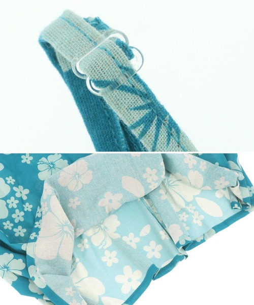 anap mimpi（アナップミンピ）の「リネンライク ハイビスカス柄 キャミソール ロング フレア ワンピース（ワンピース・レディース・ダークグレー/オレンジ/ターコイズブルー・FREE）」の12枚目の写真