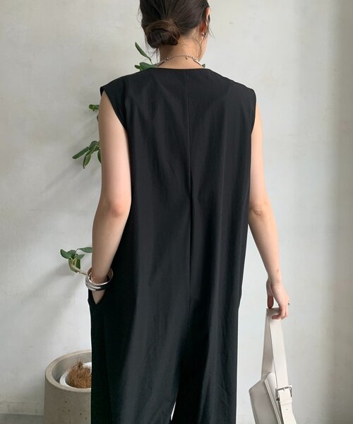 DouDou（ドゥドゥ）の「接触冷感オールインワン（つなぎ/オールインワン・レディース・ブラック/ベージュ・FREE）」の8枚目の写真