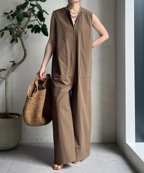 DouDou（ドゥドゥ）の「接触冷感オールインワン（つなぎ/オールインワン・レディース・ブラック/ベージュ・FREE）」の14枚目の写真