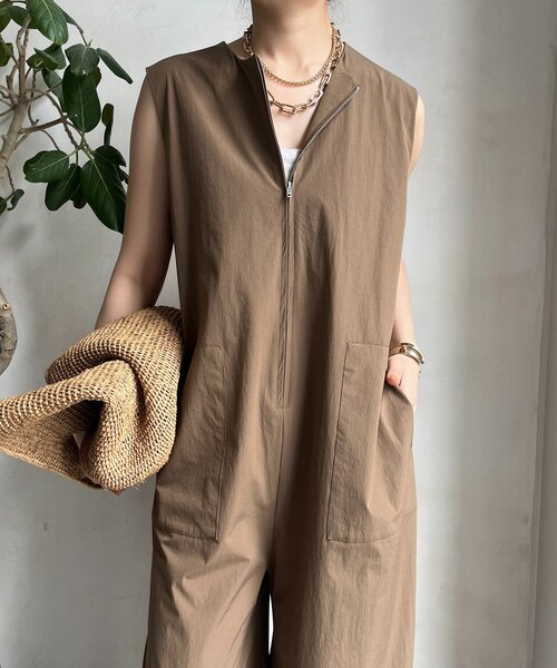 DouDou（ドゥドゥ）の「接触冷感オールインワン（つなぎ/オールインワン・レディース・ブラック/ベージュ・FREE）」の17枚目の写真