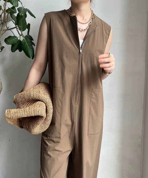 DouDou（ドゥドゥ）の「接触冷感オールインワン（つなぎ/オールインワン・レディース・ブラック/ベージュ・FREE）」の20枚目の写真