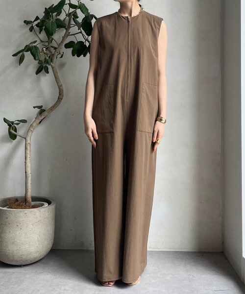 DouDou（ドゥドゥ）の「接触冷感オールインワン（つなぎ/オールインワン・レディース・ブラック/ベージュ・FREE）」の21枚目の写真