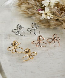 【LA MUE】メタルリボンピアス