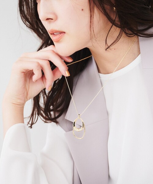UNTITLED（アンタイトル）の「【追加】ライトダブルリングネックレス（ネックレス・レディース・シルバー/ゴールド・99）」の7枚目の写真