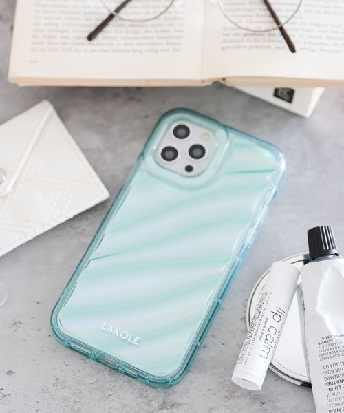 LAKOLE（ラコレ）の「オーロラiPhoneケース[iPhone12/12PRO] / 495488（スマホケース/カバー・レディース・ライトグリーン/その他3・FREE）」の2枚目の写真