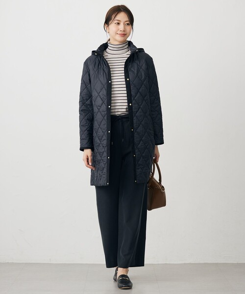 J.PRESS Ladies（J.プレス レディス）の「ピーチポプリン ワイド パンツ（その他パンツ・レディース・ベージュ系/ブラック系/黄土色系・S/XS/XXS）」の20枚目の写真